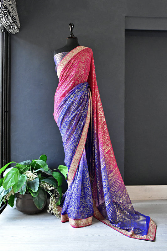 Zarafshan (pink and blue)